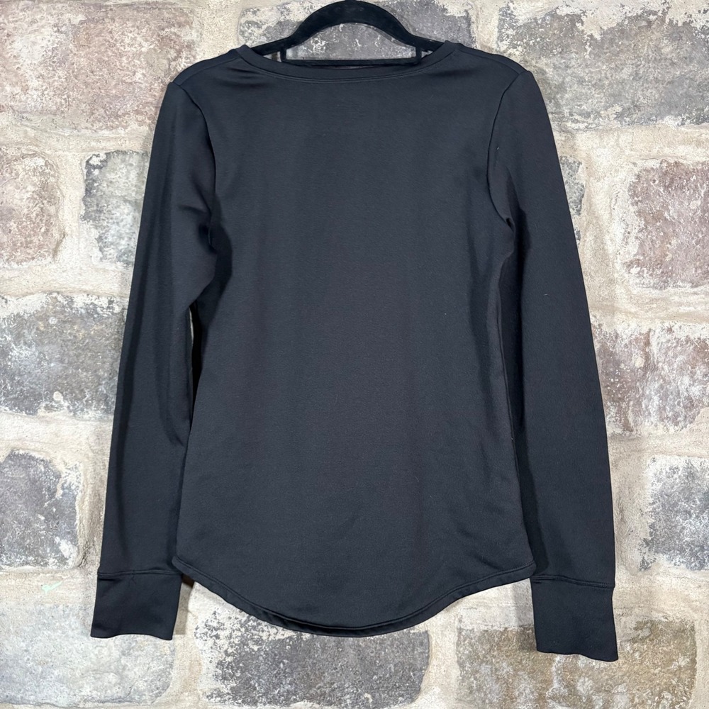 ClimateRight by‎ Cuddl Duds Black Long Sleeve Top Thumb Hole Small Warm Winter - Picture 5 of 11